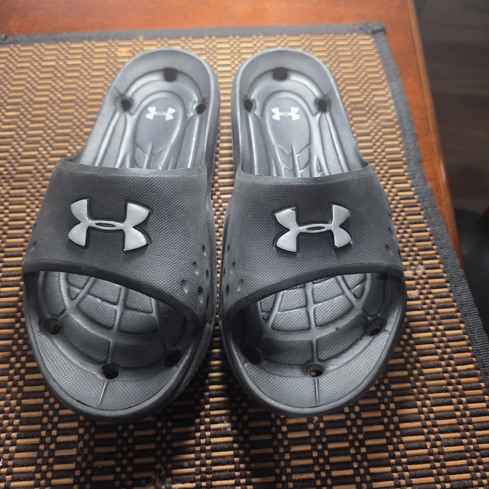 Under Armour Black Slide Sandals